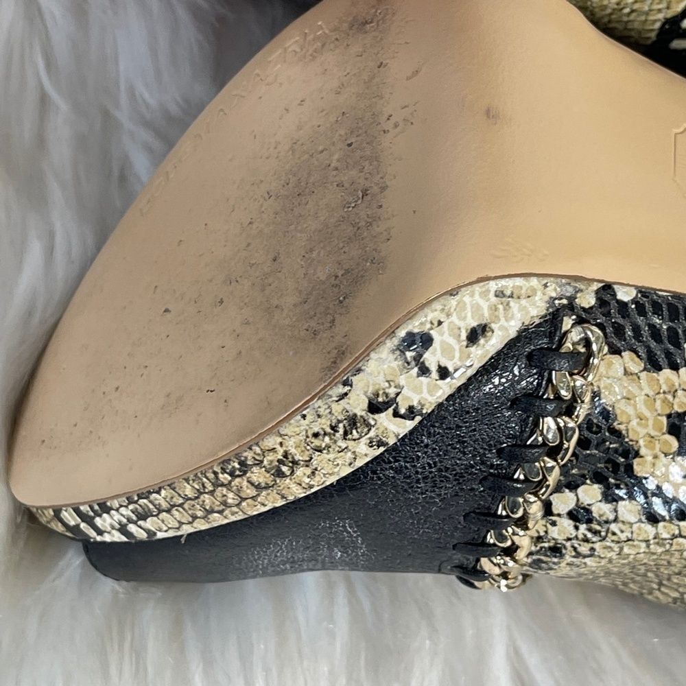 Bcbg Max Azria Britt Chain Python Colorblock Heel… - image 7